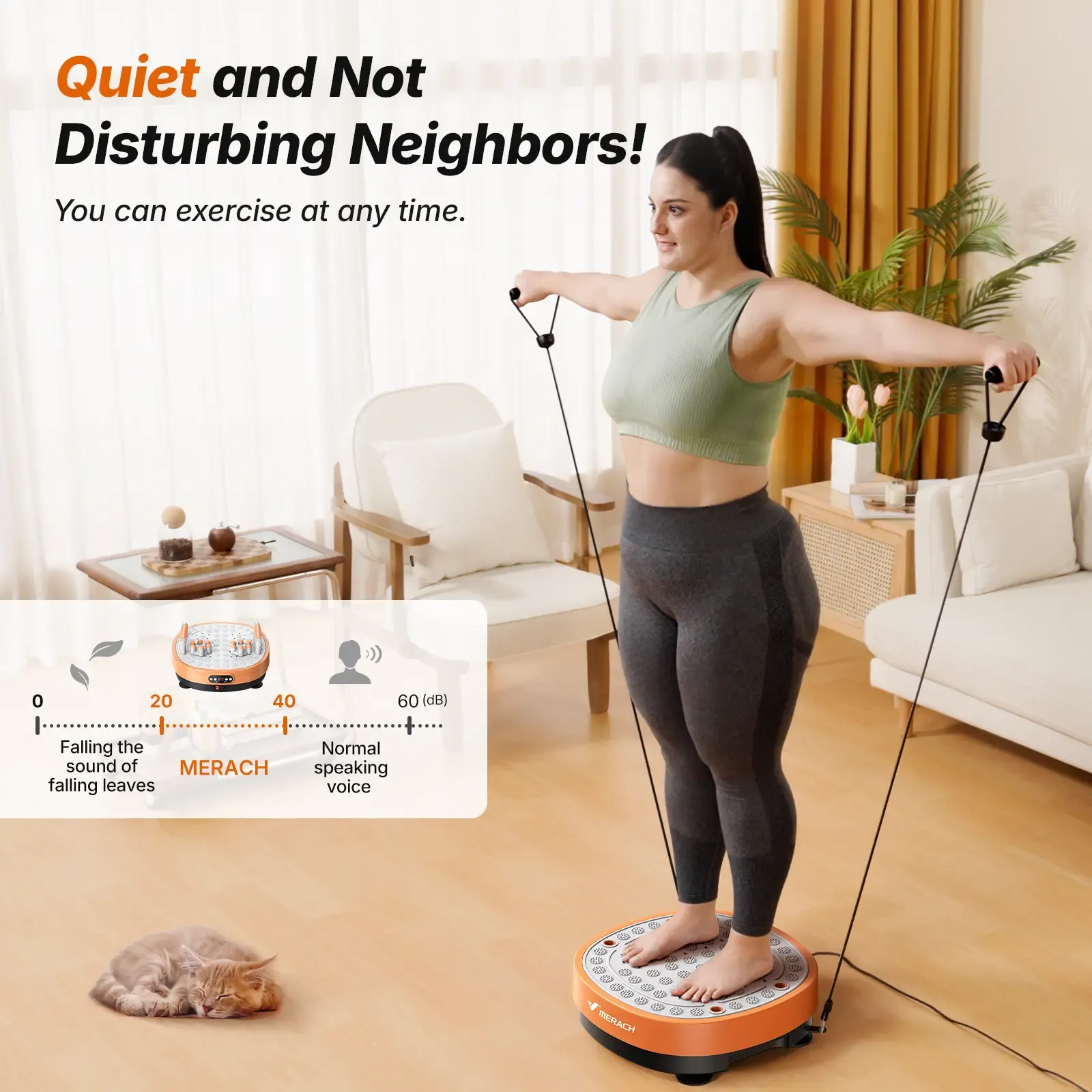 🔥 Super Deal Alert！MERACH Round Vibration Plate