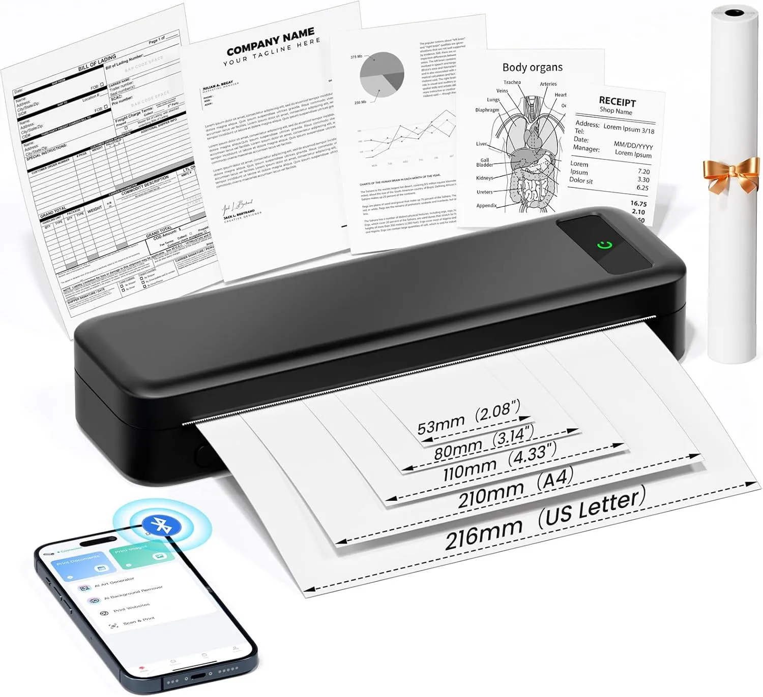 💰 Big Discount/Portable Printers Wireless for Travel