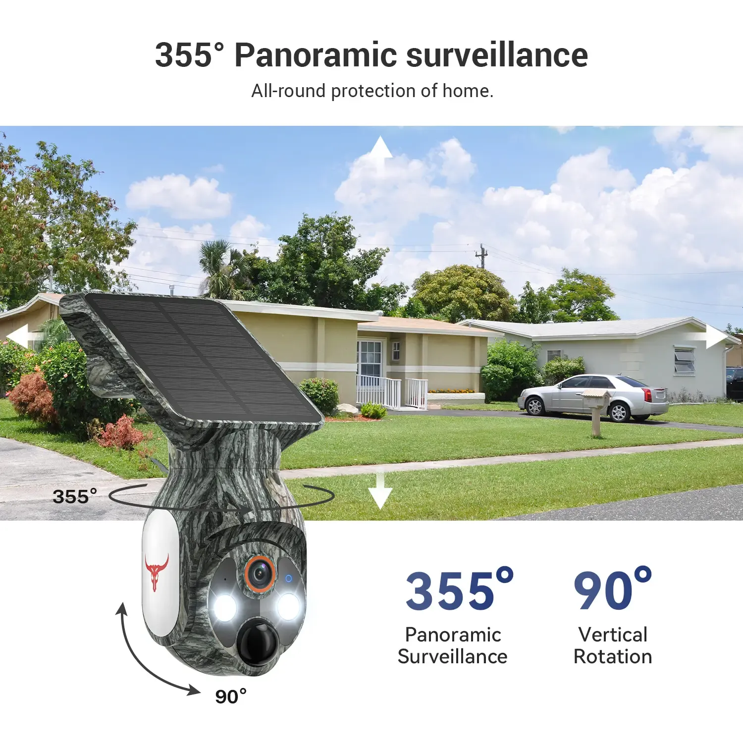 #Special Offer 🏷️AJ19 360° Solar Security Camera with WiFi & Night Vision