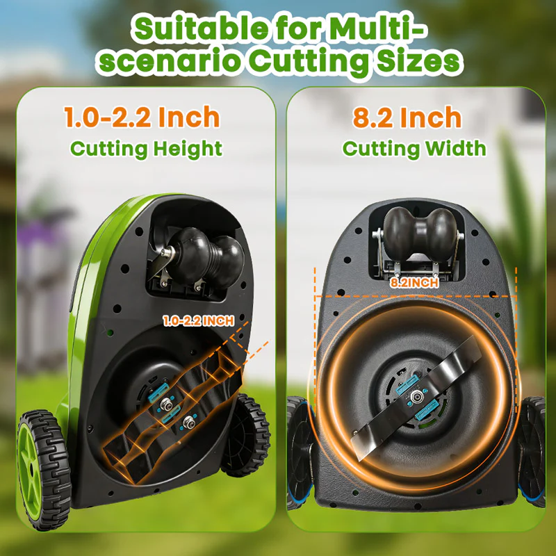 8.7-Inch   Small   Electric   Lawn   Mower   for   Yards   &   Gardens