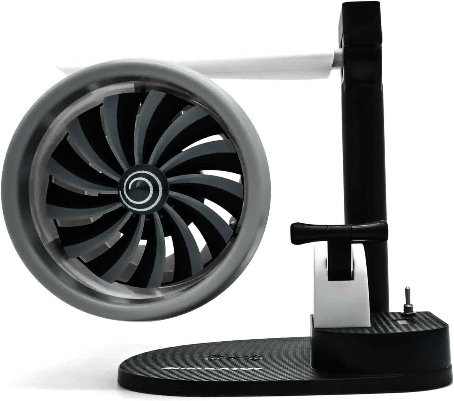 Jet Engine Fan Model Desk Gadget with Wireless Charger, Turbofan Engine Model Di