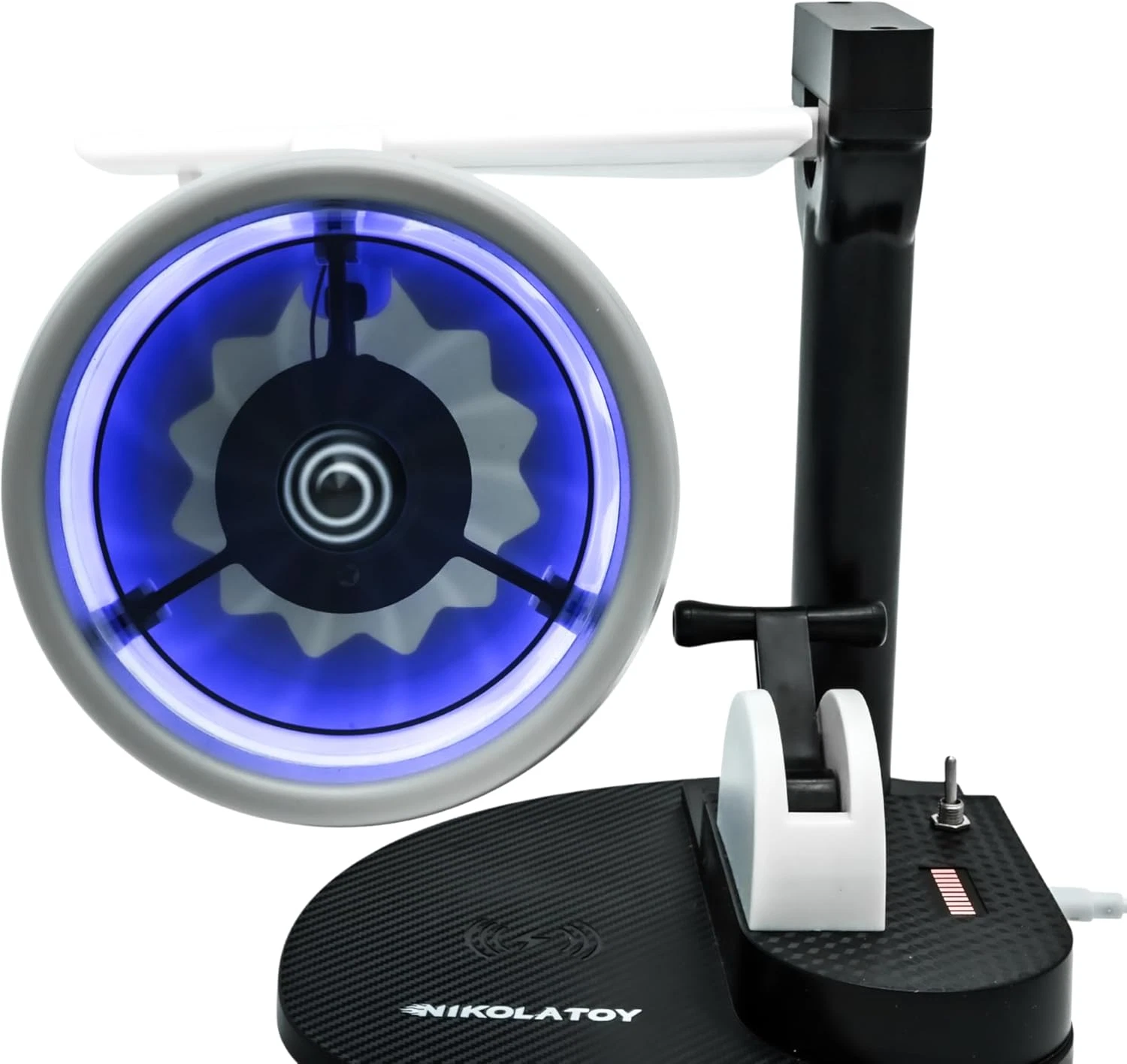 Jet Engine Fan Model Desk Gadget with Wireless Charger, Turbofan Engine Model Di
