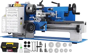 🎉Limited-Time Sale – 🎊VEVOR 7"x14" Metal Lathe, Upgraded Digital Display, CNC Mini Lathe, Precision Tool Kit