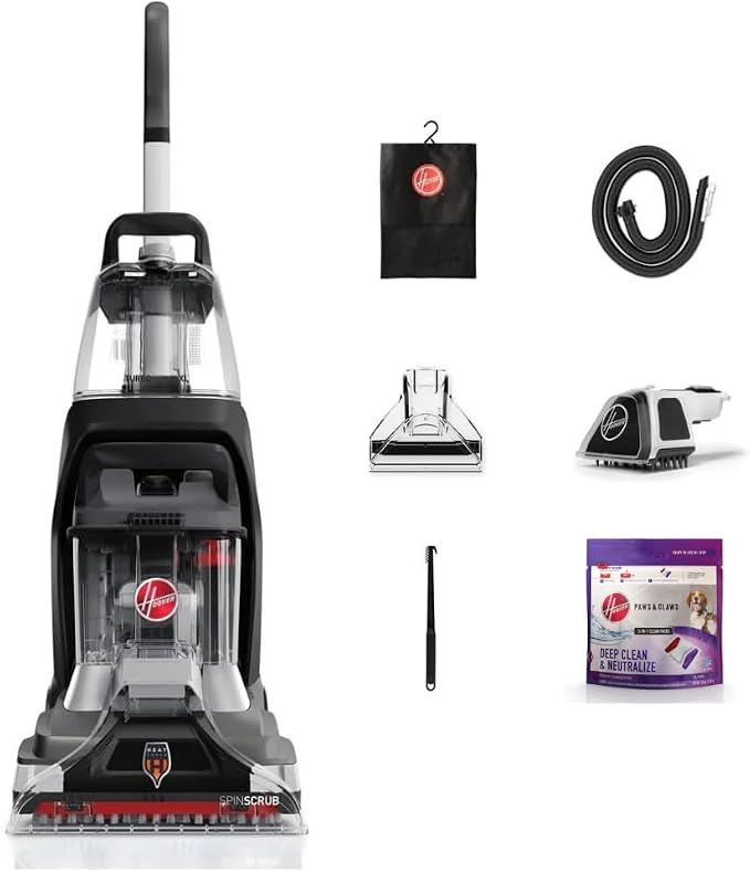  🎊Limited-time promotion: 🎁Hoover PowerScrub Deluxe Carpet Cleaner – includes carpet cleaning solution.