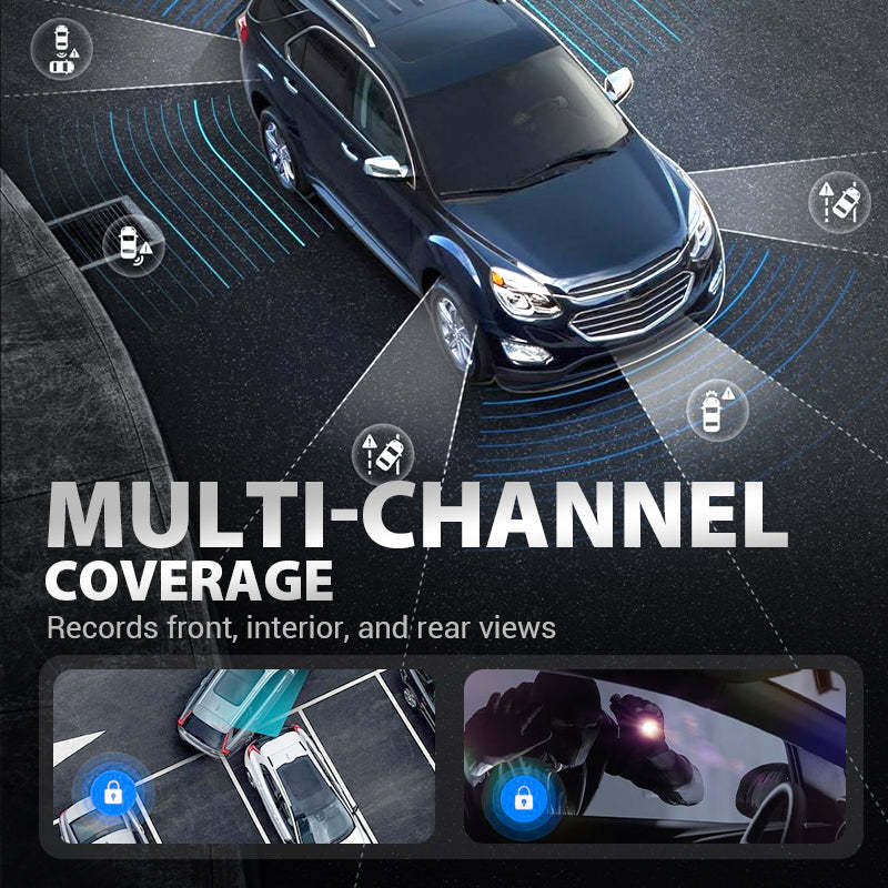 📹✨ 4-Channel Dash Cam with WiFi and Night Vision 🌙🚗 Crystal-Clear Recording and Total Security on Every Trip 🔒📡