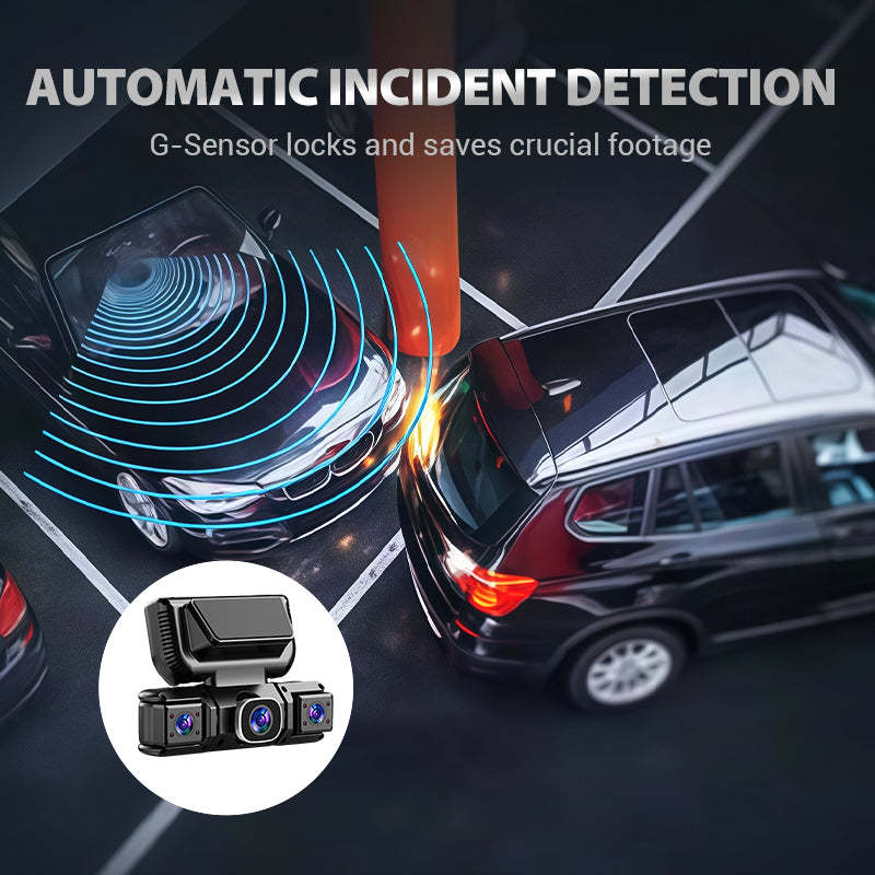📹✨ 4-Channel Dash Cam with WiFi and Night Vision 🌙🚗 Crystal-Clear Recording and Total Security on Every Trip 🔒📡