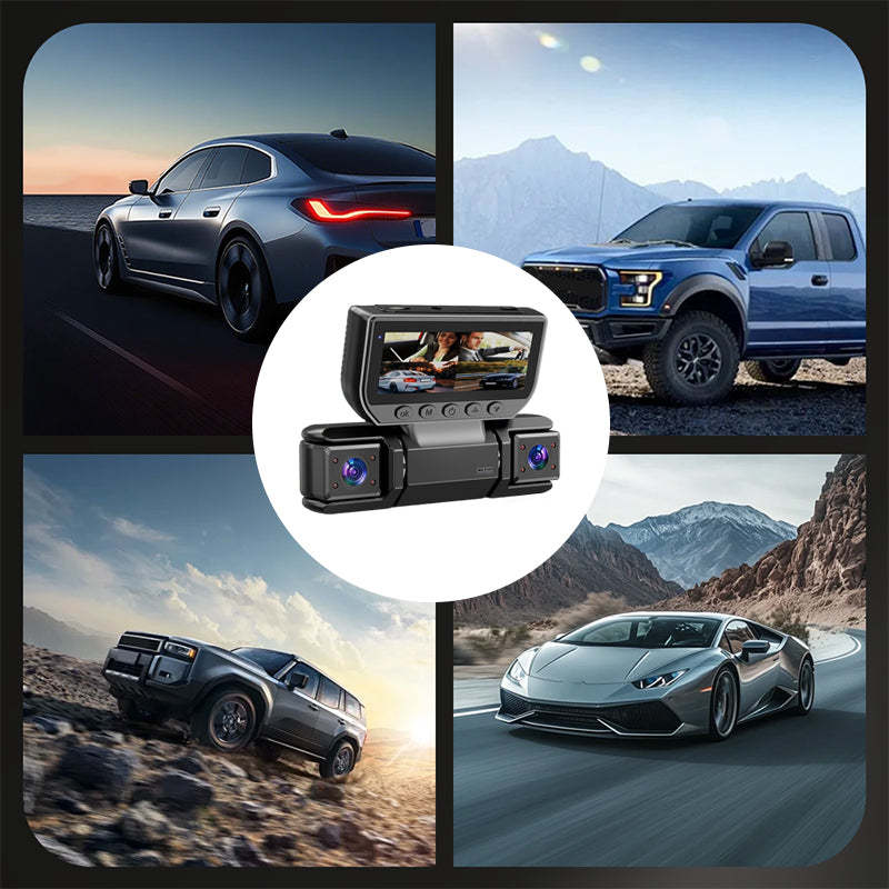 📹✨ 4-Channel Dash Cam with WiFi and Night Vision 🌙🚗 Crystal-Clear Recording and Total Security on Every Trip 🔒📡
