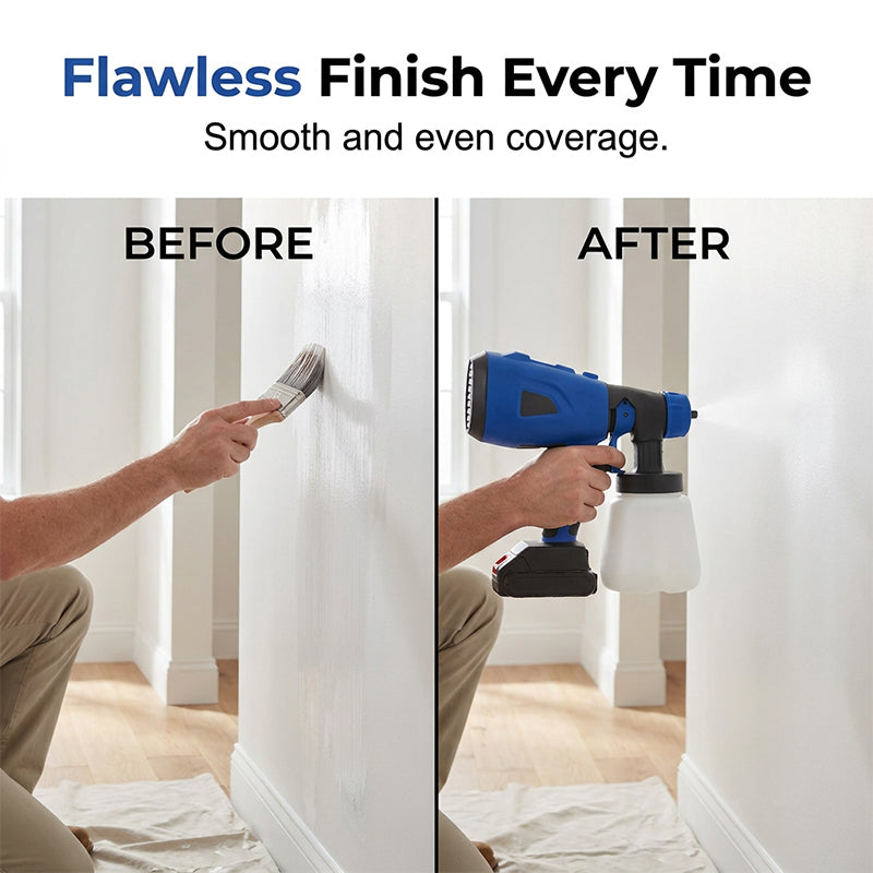 🎨 LIMITED-TIME OFFER: 60% OFF! ✨ Rechargeable Paint Sprayer – 3 Modes, 1L, Lightweight, 1300mAh ⚡