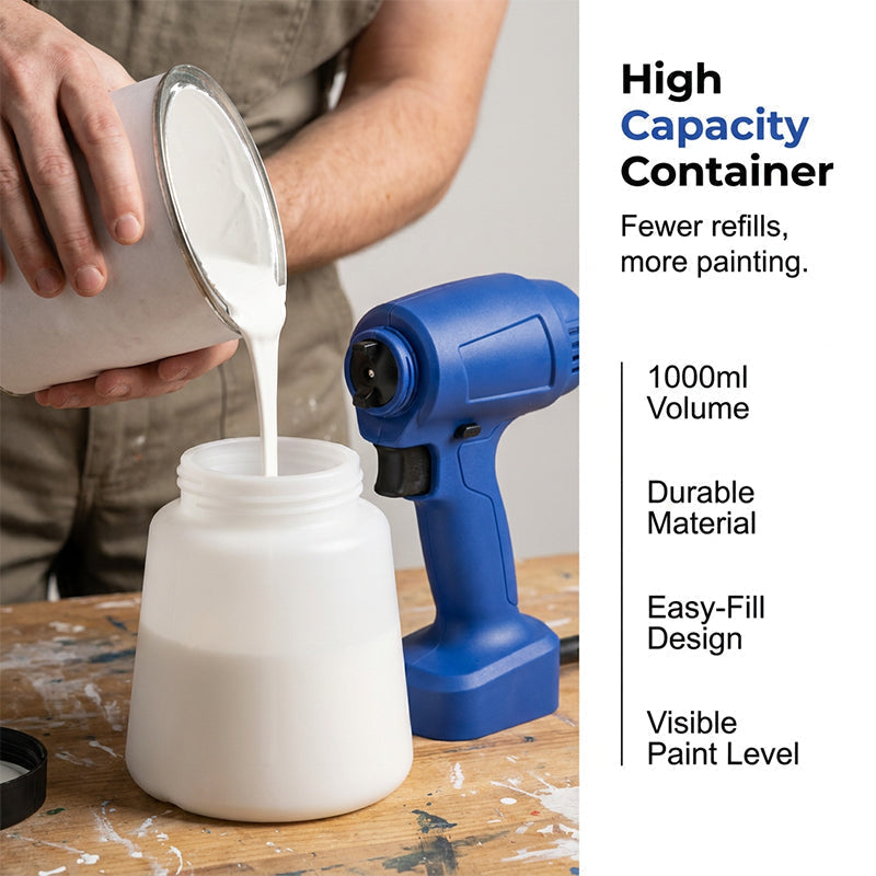 🎨 LIMITED-TIME OFFER: 60% OFF! ✨ Rechargeable Paint Sprayer – 3 Modes, 1L, Lightweight, 1300mAh ⚡