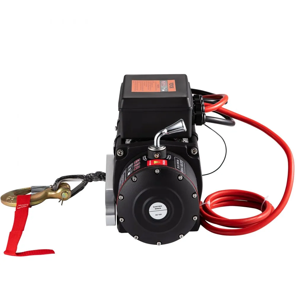 Flash Sale - 12V 8000 lb Load Capacity Nylon Rope Winch