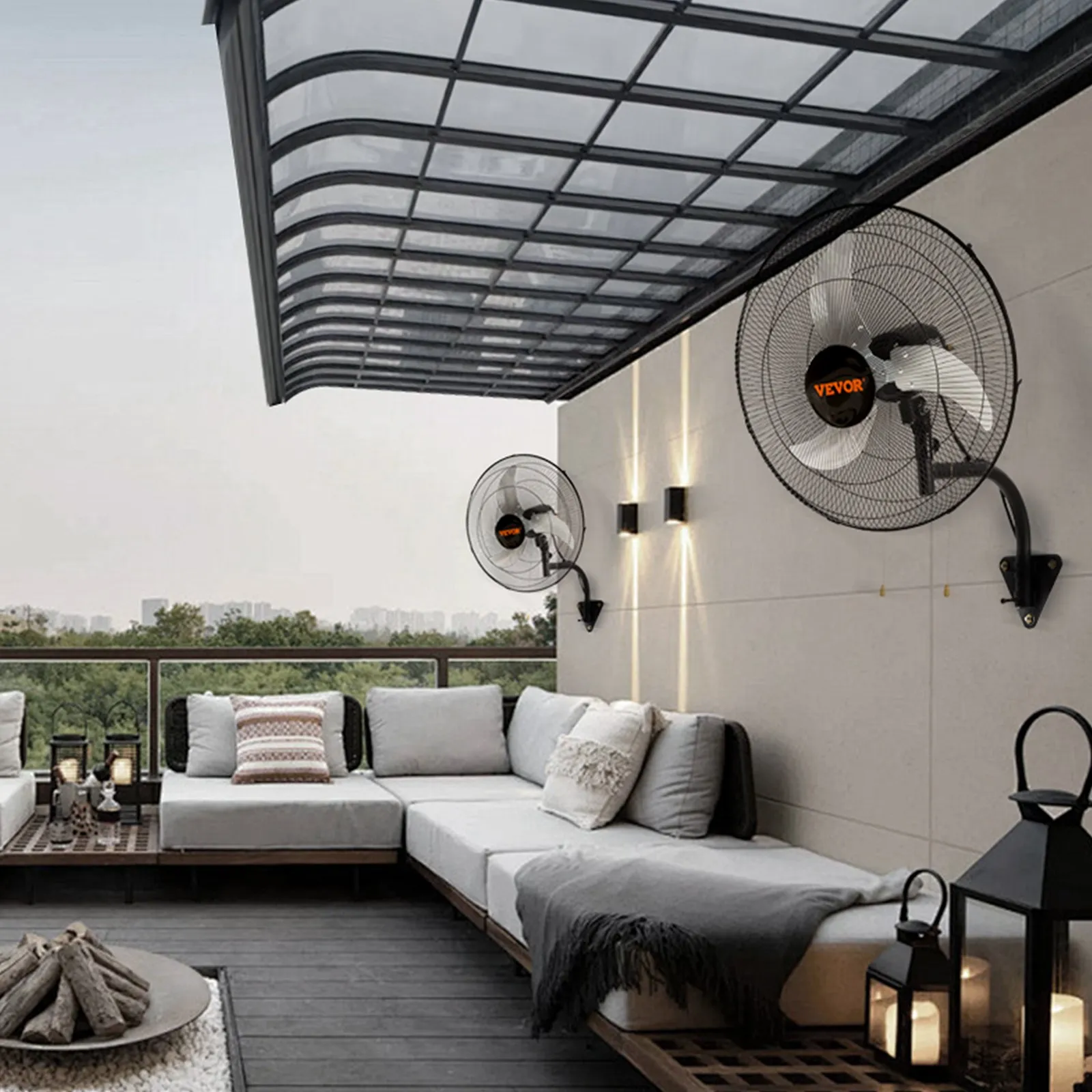 ⚡LIMITED TIME OFFER | VEVOR Heavy Duty Wall Fan, Commercial Oscillating Air Circulator for Greenhouse & Patio, Multiple Options 🌀