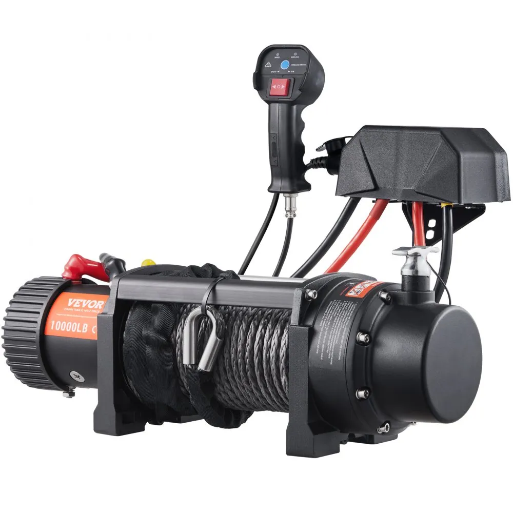 Flash Sale - 12V 8000 lb Load Capacity Nylon Rope Winch