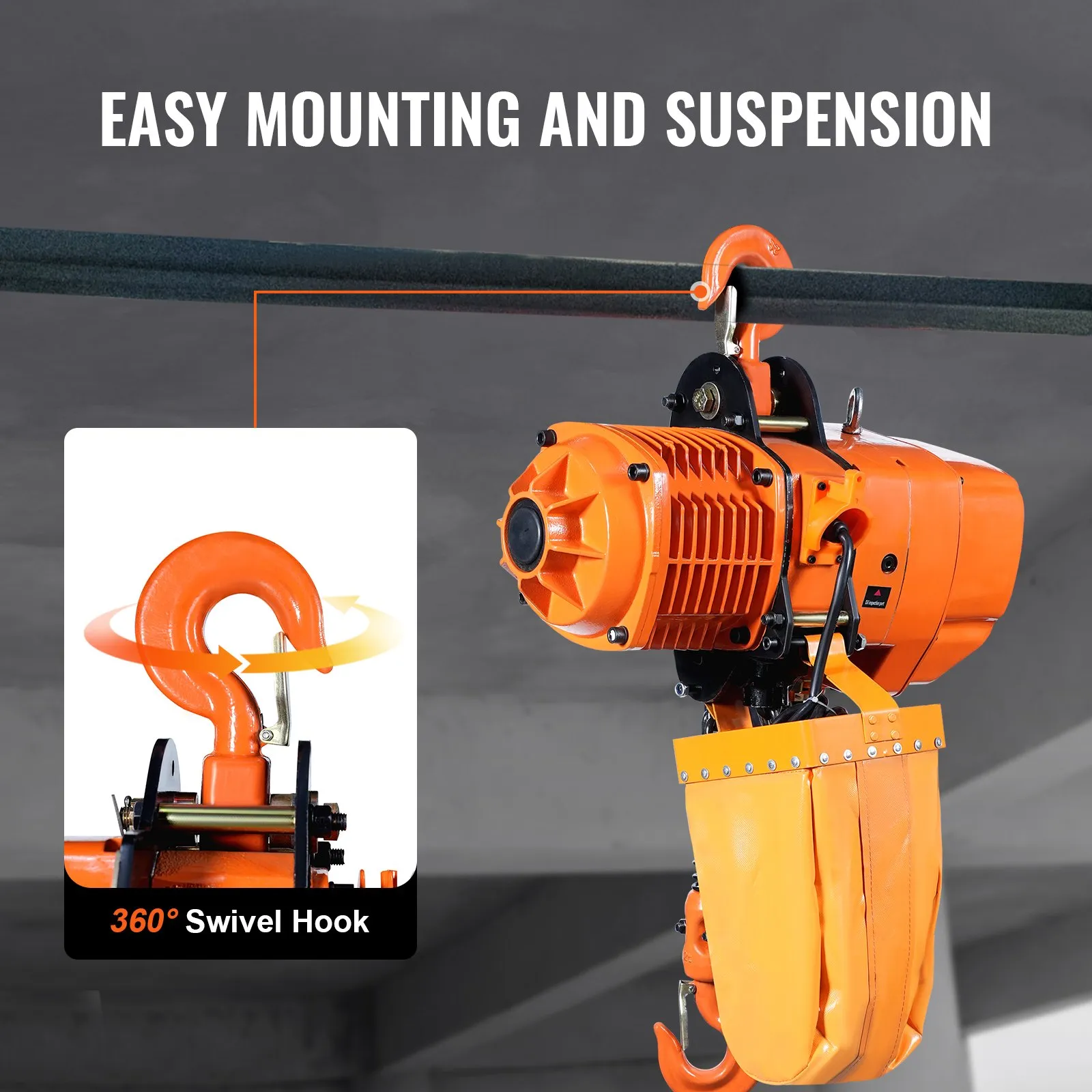 VEVOR 2200 lbs Wireless Attic Lift, 1600W 110V Electric Hoist with Wireless Remote Control, 40ft Single Cable Lifting Height & High-quality Motor, for Garage Warehouse Factory