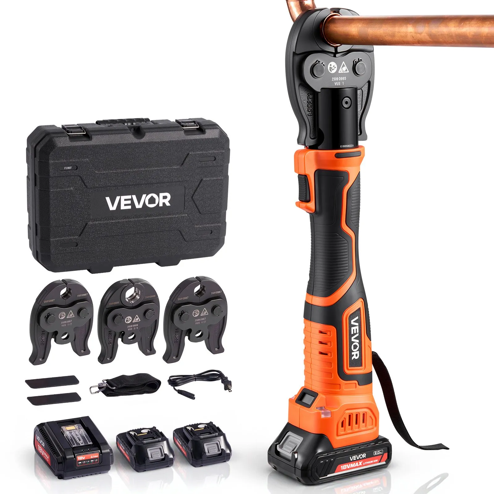 MUST BUY🔥 VEVOR 18V Press Tool,32KN Electric Pipe Crimping Tool