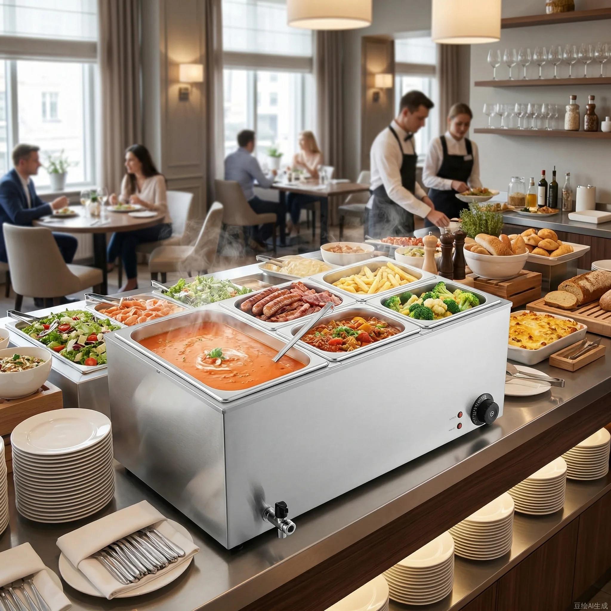 6-Pan Commercial Food Warmer