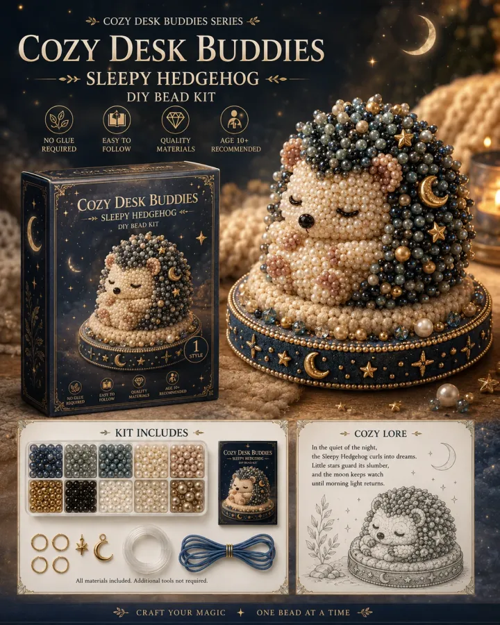 🧵 Cozy Desk Buddies DIY Bead Kit | Handmade Mini Desk Companion