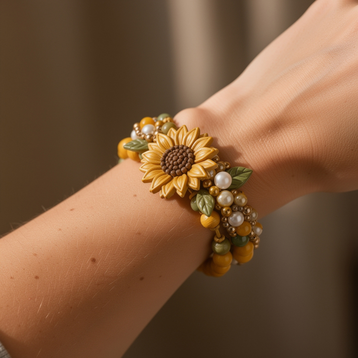🌻🍄Cottage Garden Charm Bracelet DIY Kit Series🌼🌾🧺