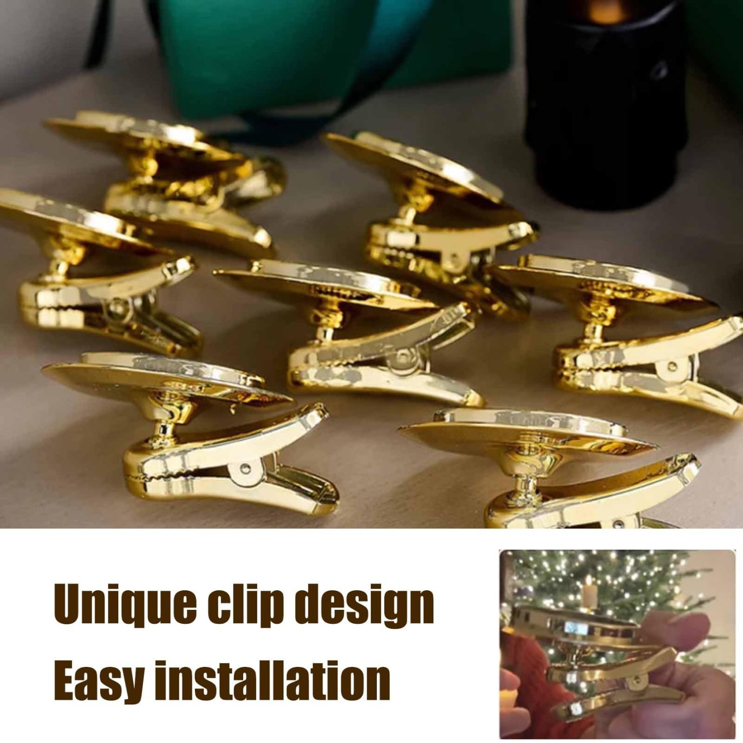 ✨Flameless Clip-On Christmas Tree Candles