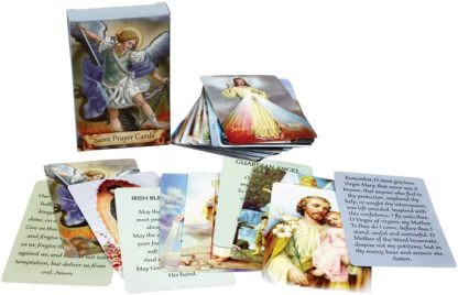 Catholic Faux Leather Holy Card Holder – Pocket Prayer Card Organizer with Snap Closure ✝