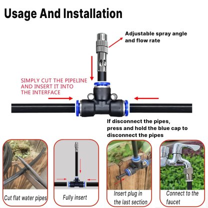 🔥Last Day 50 % OFF🚿360° Curved Garden Automatic Irrigation System