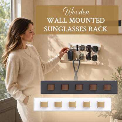 Wall-Mounted Sunglasses Holder Rack