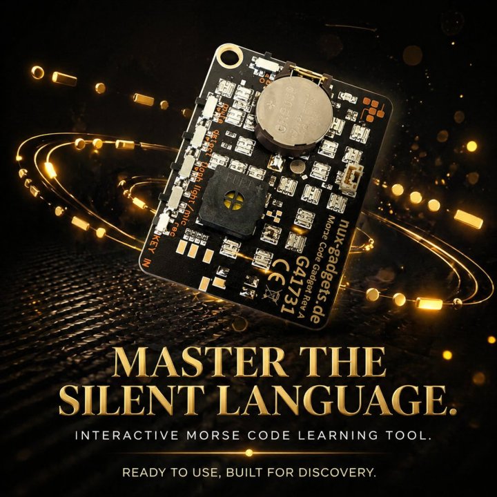 📟 Morse Code Trainer Card Pro (LED Edition)