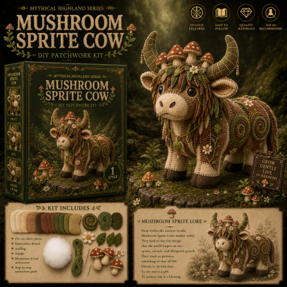 Mythical Highland Cow DIY Sewing Kit 🐮✨🔥New product launch🌙🔥