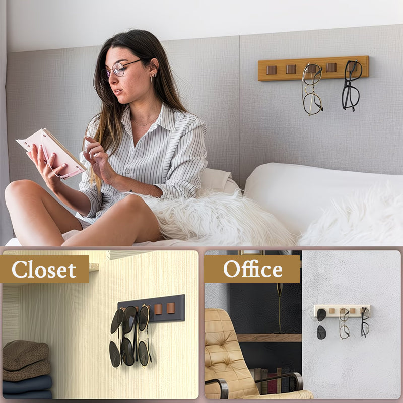 Wall-Mounted Sunglasses Holder Rack