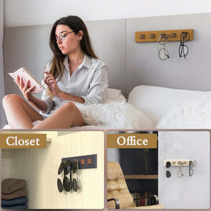 Wall-Mounted Sunglasses Holder Rack