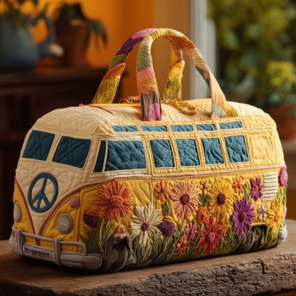 🔥LAST DAY 50% OFF - Hippie Van Quilted Duffle Bag