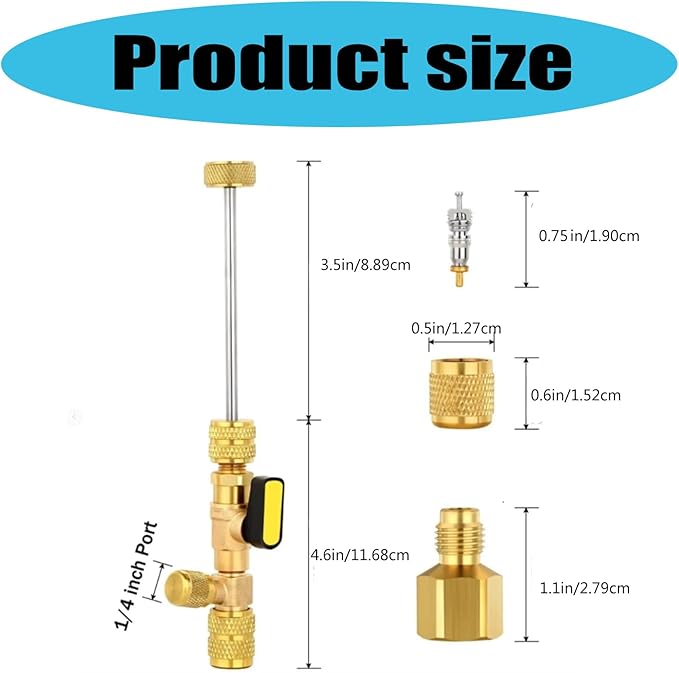🔥LAST DAY 49% OFF - 🛠️Valve core refrigerant valve core removal tool