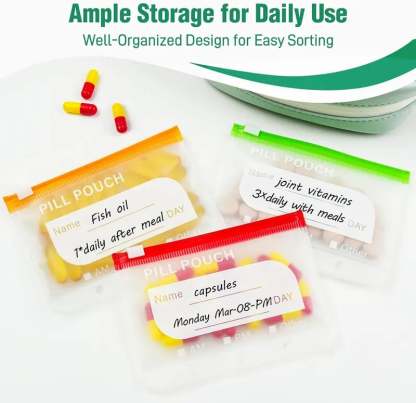 🏆Flash Sale⚡ 50K+ SOLD! Waterproof Pill Pouch Set-14Pcs Bags Inside
