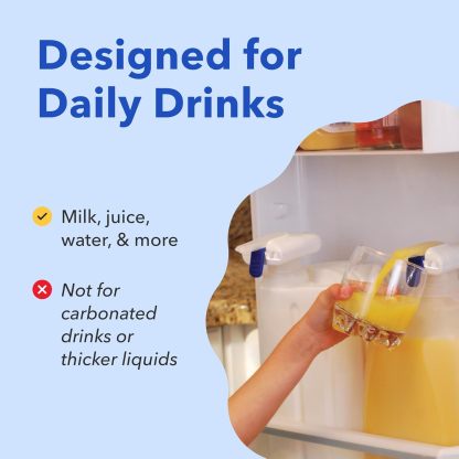 🔥LAST DAY 50% OFF - 🚰 Automatic Drink Dispenser – One-Handed Pour, Zero Mess! (Set of 2)