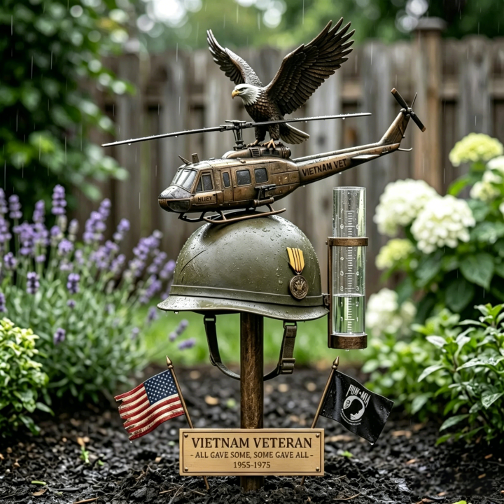 🦅Vietnam Veteran Rain Gauge🚁