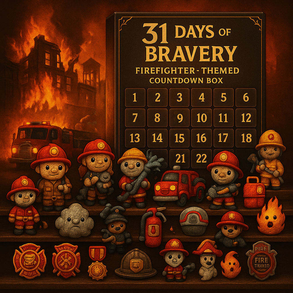 31 Days of Bravery – Firefighter-Themed Countdown Box