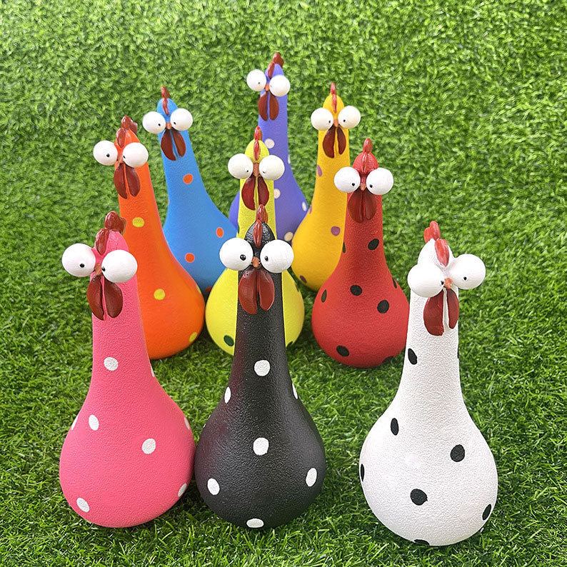 Silly Chicken Garden Statue