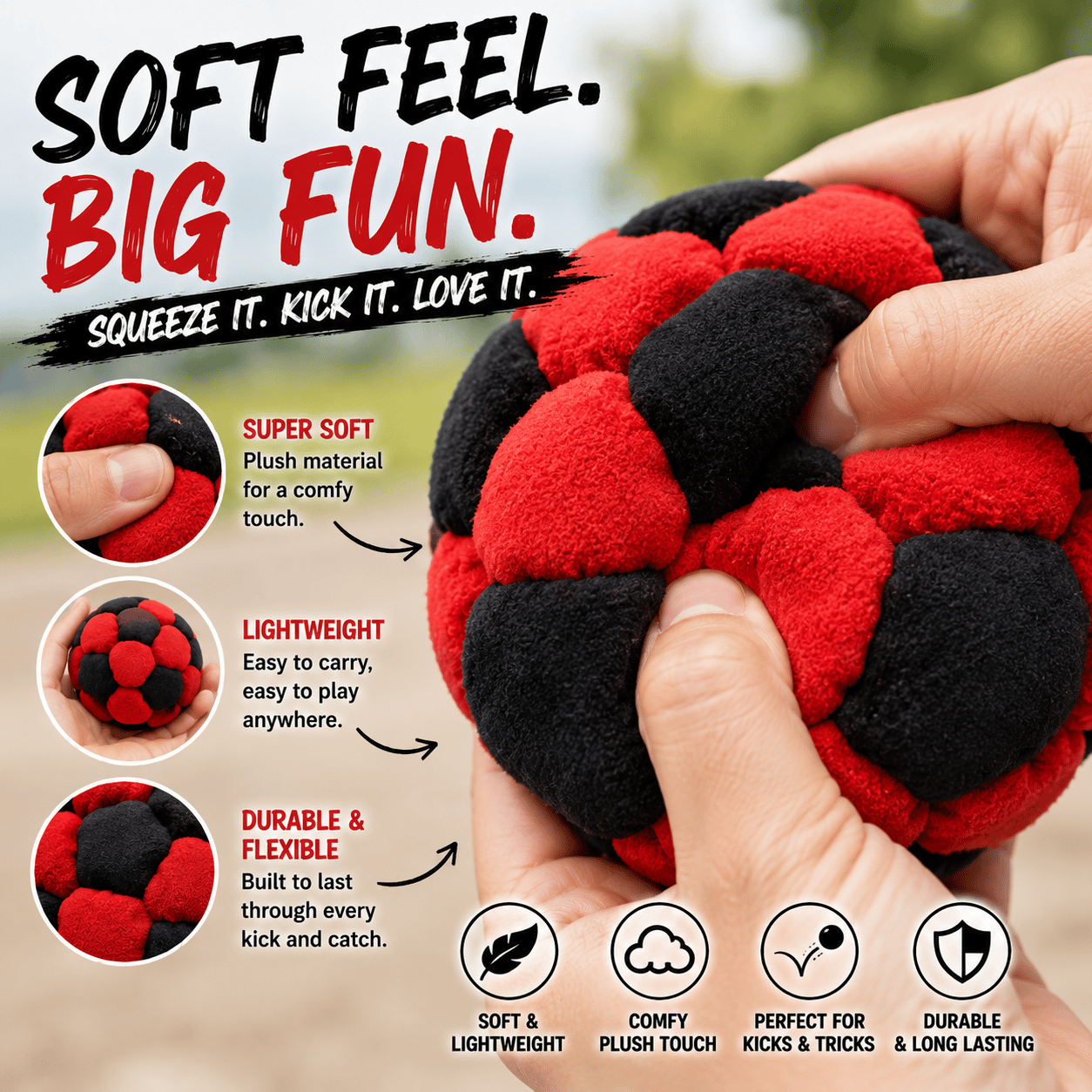 🔥HOT SALE 49% OFF - ⚽Soccer Hackys Footbag Sacks for Endless Outdoor Fun and Skill Challenges