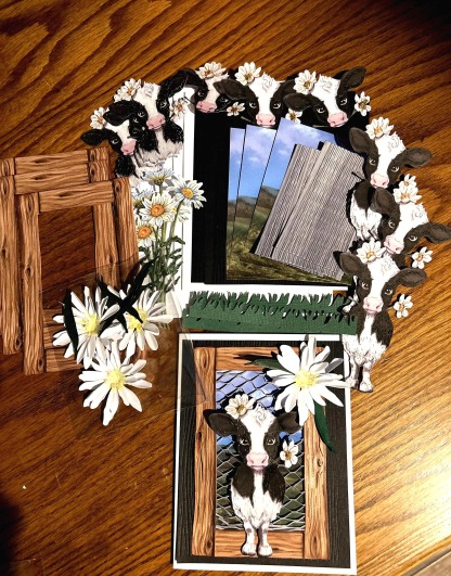 DIY Cow Card kit