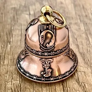 POW-MIA Memorial Bell – Handmade Tribute Honor Bell for Fallen Soldiers