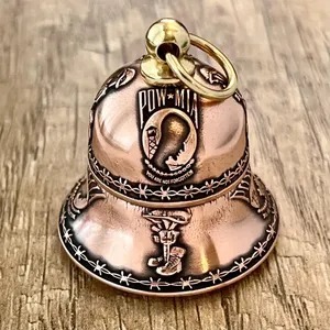 POW-MIA Memorial Bell – Handmade Tribute Honor Bell for Fallen Soldiers