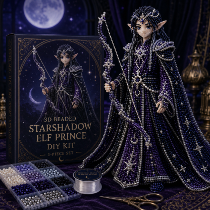 3D Beaded Elf Series DIY Kit – Fantasy Collectible Bead Art Set