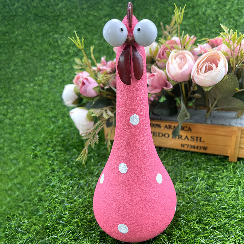 Silly Chicken Garden Statue