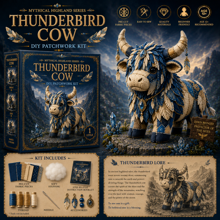 Mythical Highland Cow DIY Sewing Kit 🐮✨🔥New product launch🌙🔥