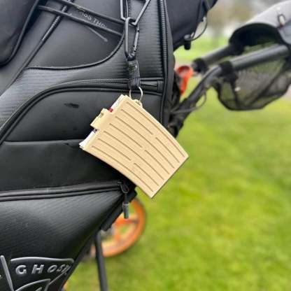 Magazine Golf Tee Dispenser | Automatic, Golf Bag Clip