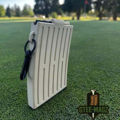 Magazine Golf Tee Dispenser | Automatic, Golf Bag Clip