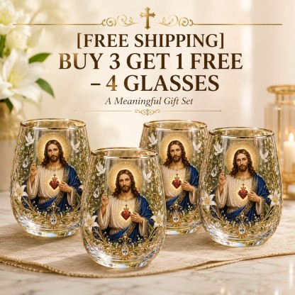 2026 Limited Edition "Morning Prayer" Glass Tea Cup – Faith & Serenity Collection
