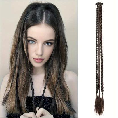 🌿 Boho Beaded Clip-In Braids – Effortless Festival & Everyday Hair Transformation
