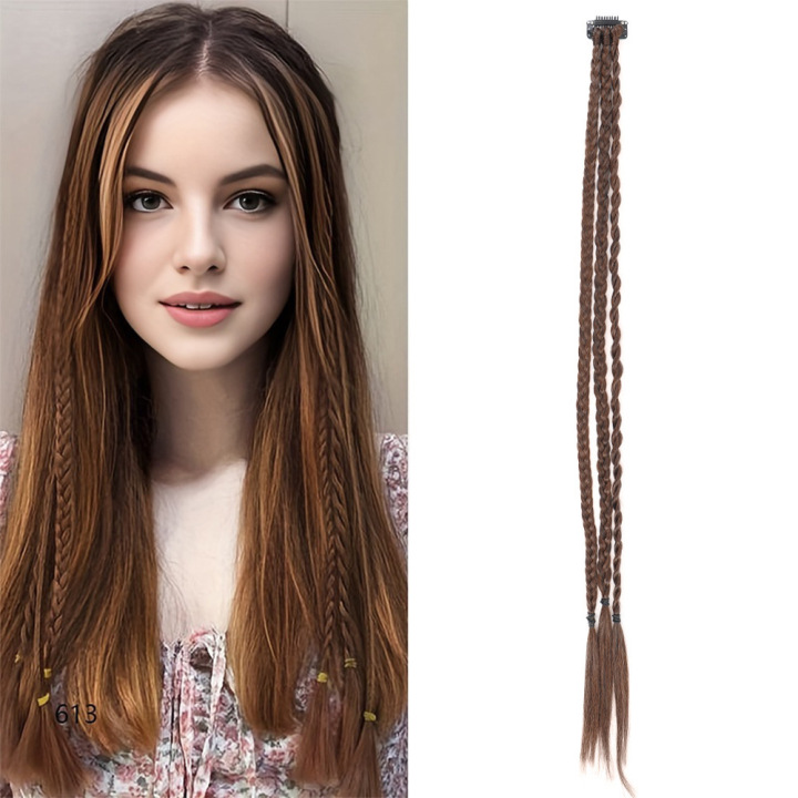 🌿 Boho Beaded Clip-In Braids – Effortless Festival & Everyday Hair Transformation