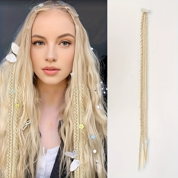 🌿 Boho Beaded Clip-In Braids – Effortless Festival & Everyday Hair Transformation