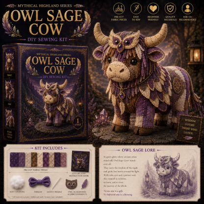Mythical Highland Cow DIY Sewing Kit 🐮✨🔥New product launch🌙🔥